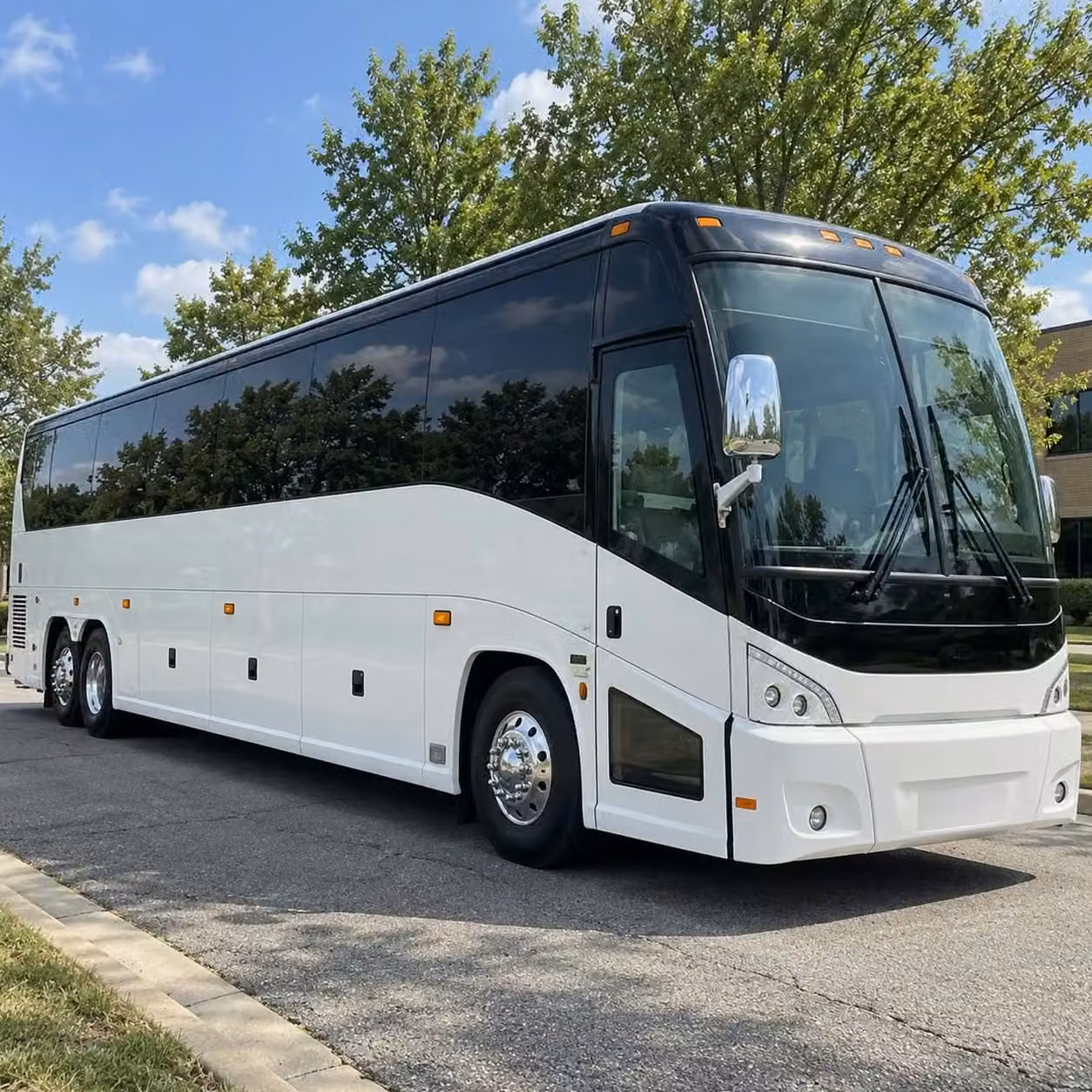 oviedo charter bus transportation to acrisure bounce house