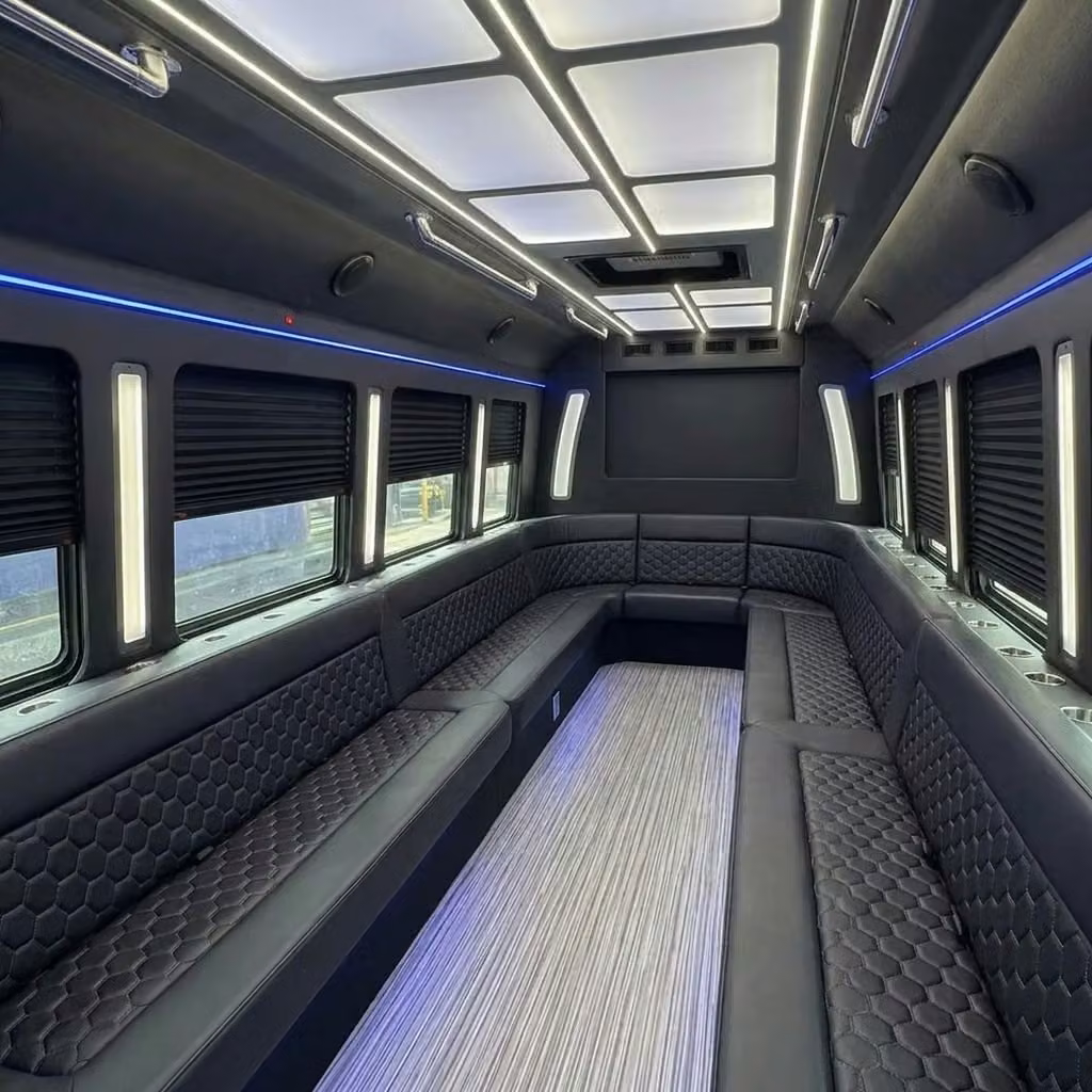 oviedo party bus wraparound seating