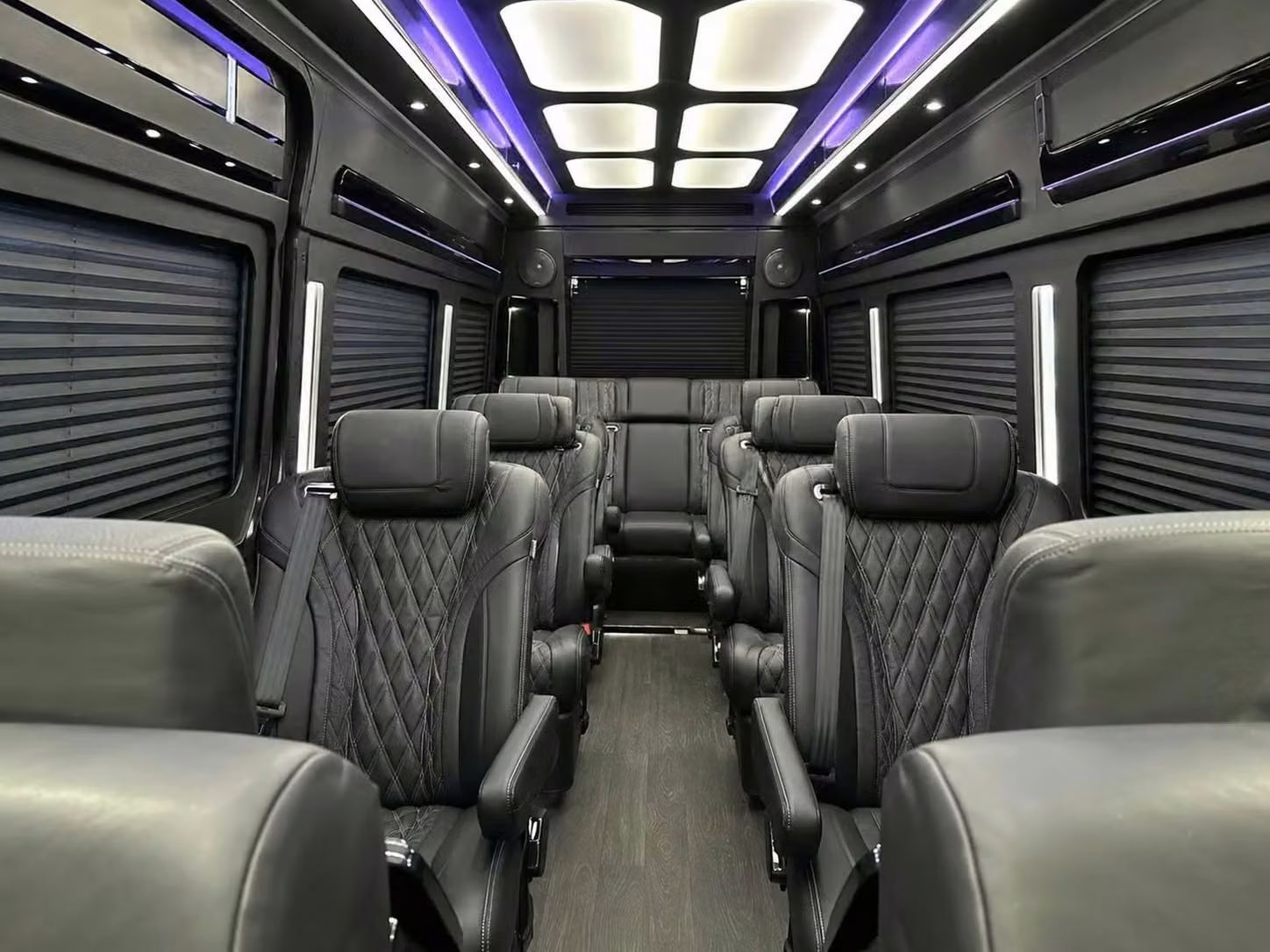 oviedo sprinter van rental with driver reclining seats