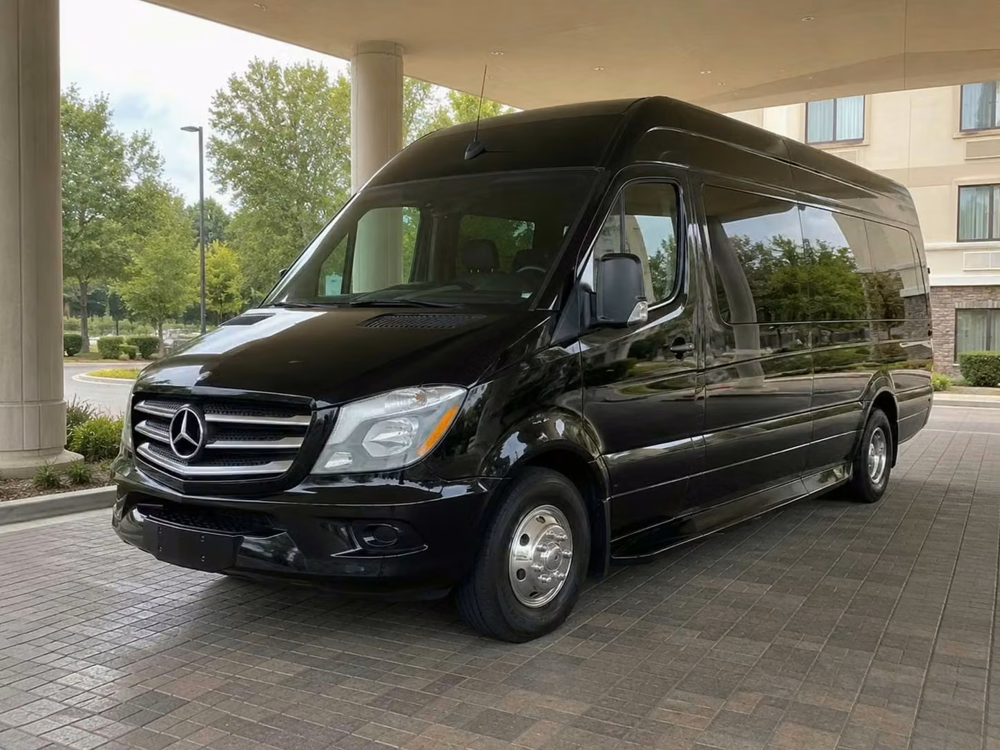 oviedo sprinter van rental with driver tinted windows