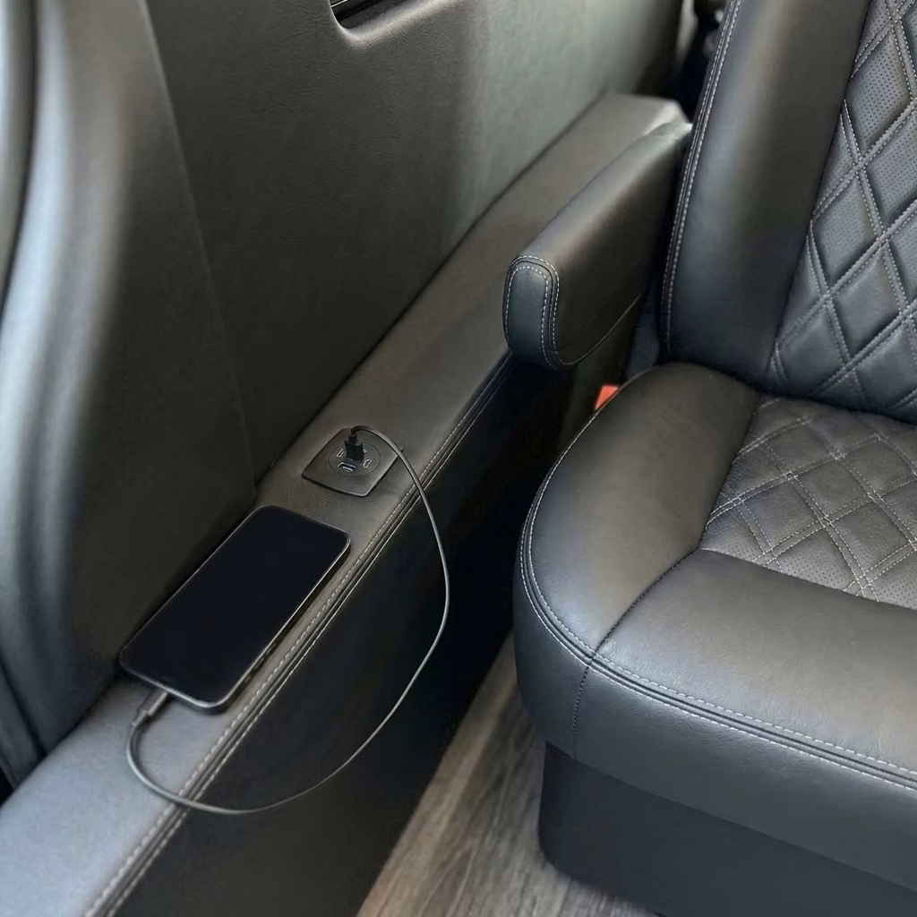 oviedo sprinter van rental with driver usb charging