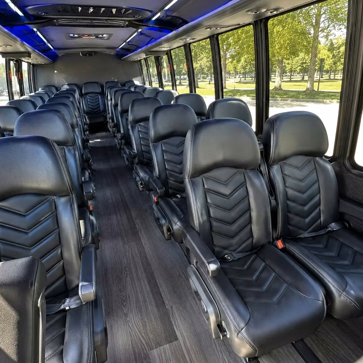 28 passenger minibus inside